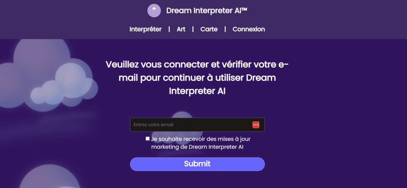 Dream Interpreter AI - Interpret Your Dreams with AI and share them online.