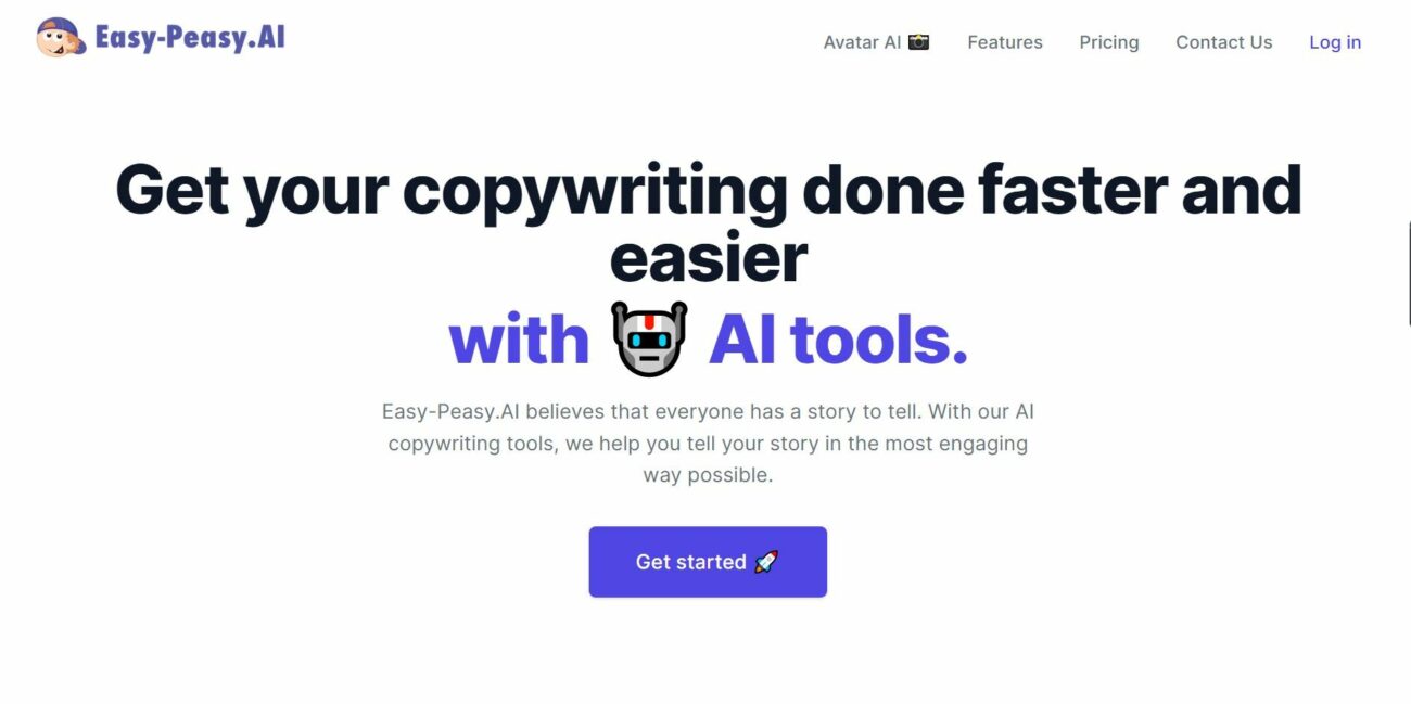 Easy-Peasy.AI - AI copywriting tools to help you tell your story in the most engaging way.