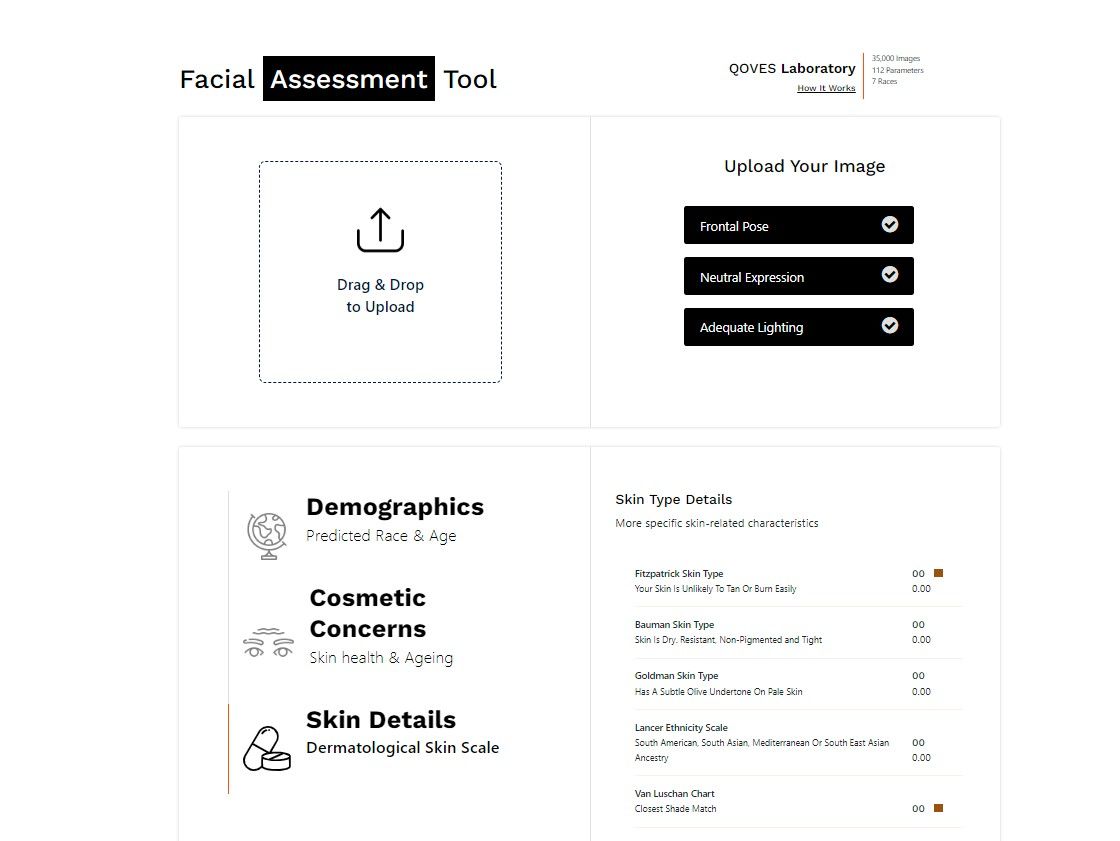 Facial Assessment Tool - Use ML to analyze your face and get cosmetic suggestions.