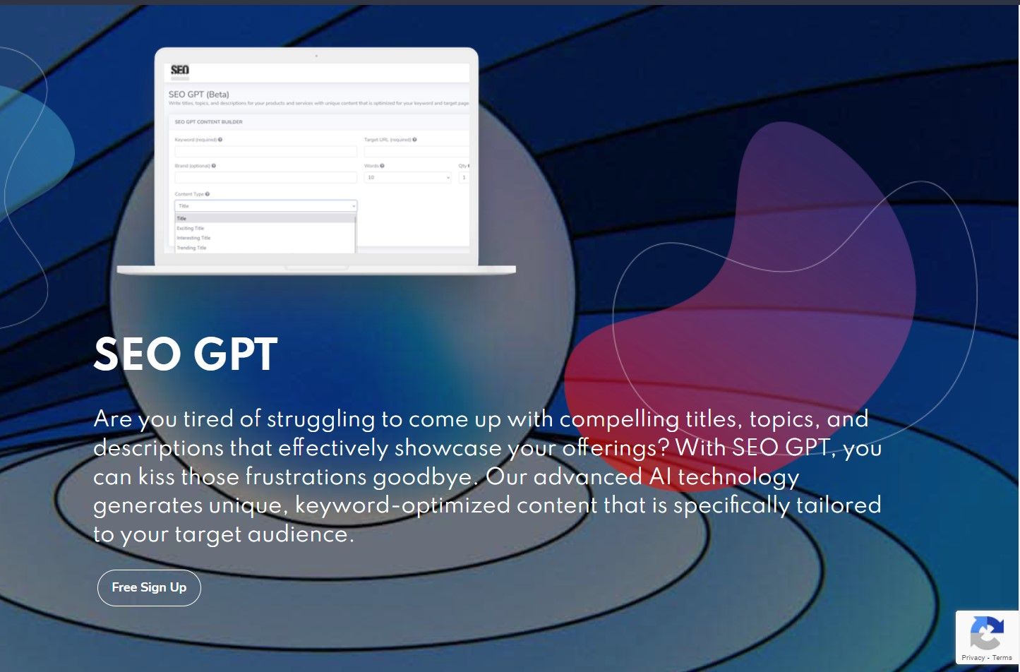 SEO GPT - SEO GPT creates on-page/off-page optimizations