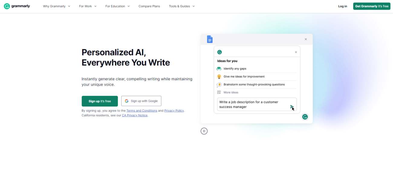 Grammarly - Toolbox to write quality content