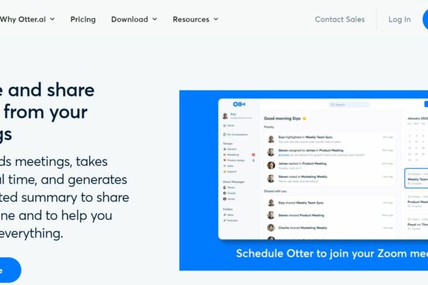 Otter AI - Automated meeting summaries to capture and share insights.