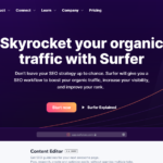 Surfer - Surfer is a growth management platform that empowers businesses to enhance their organic traffic and search engine rankings.