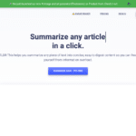 TLDR - Free yourself from info overload: TLDR summarizes text into concise content.