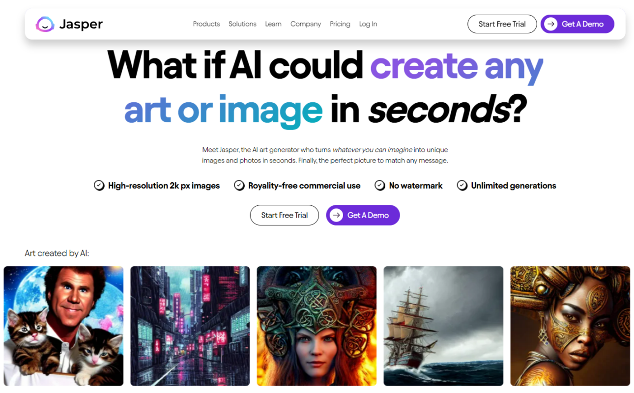 Jasper Art - All in one AI image & art generator