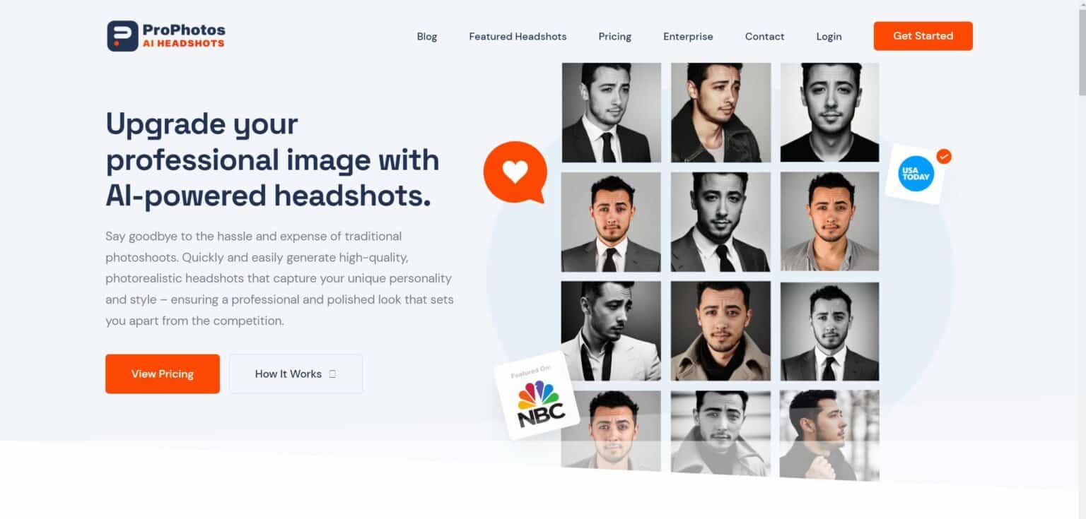 ProPhotos - Upgrade your professional image with AI-powered headshots.